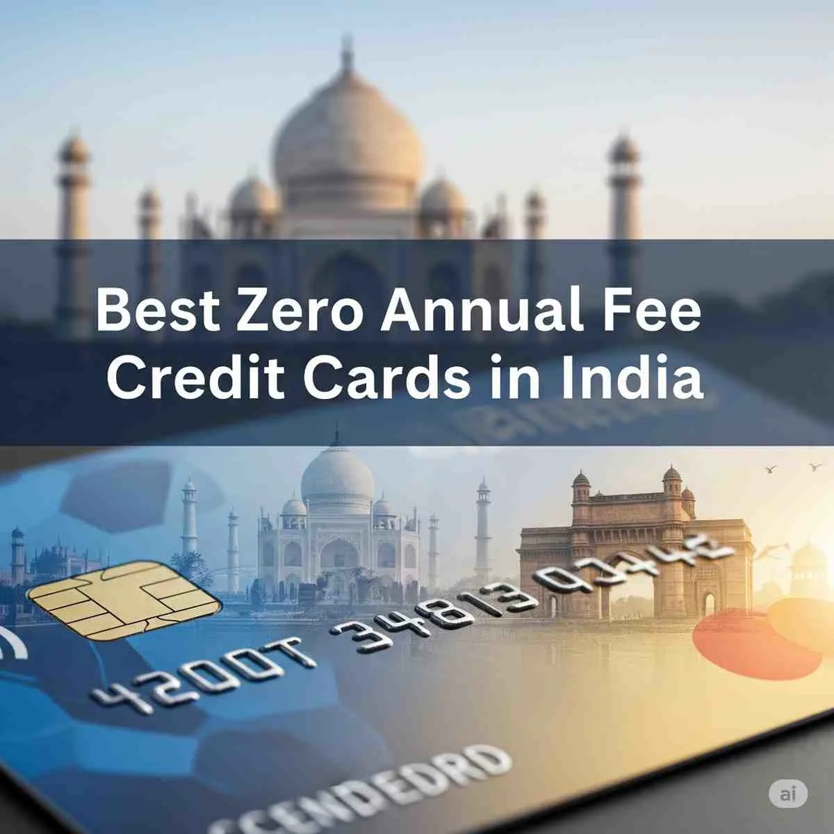 Zero annual fee credit cards in India 2025