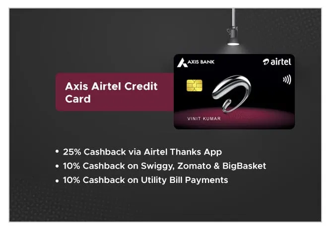 Axis Airtel Credit Card credit card by Axis Bank