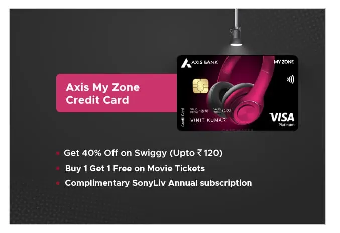 Axis MyZone Credit Card credit card by Axis Bank
